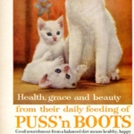 Puss ‘n’ Boots cat food advertisement from 1961