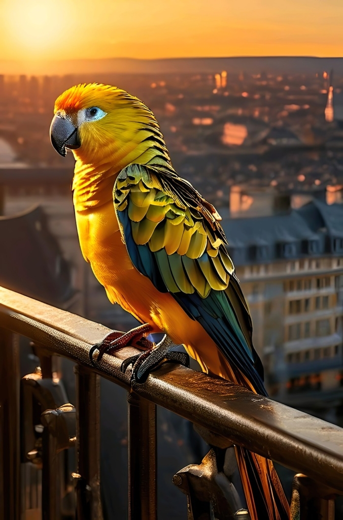 ai generated, parrot, yellow-headed amazon